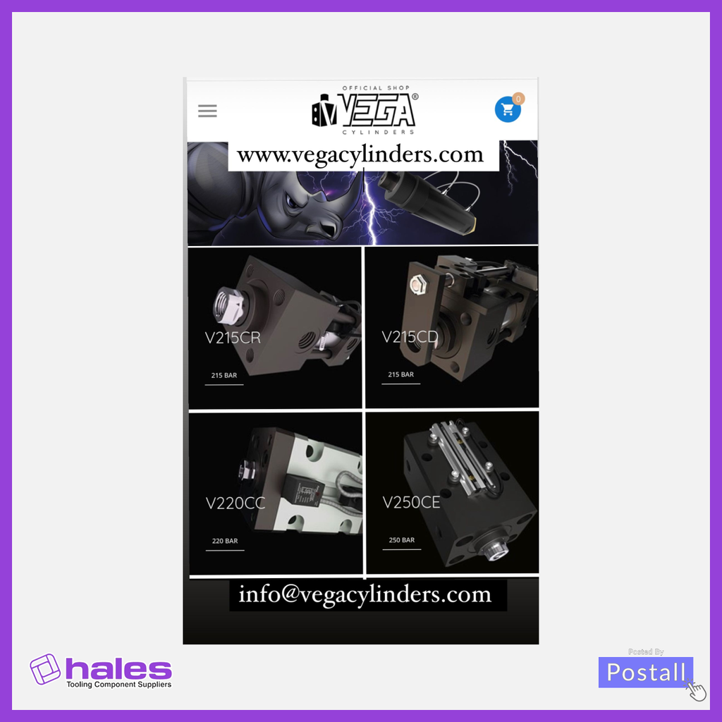 Vega Cylinders Launches New Website & 3D Configurator