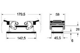 12 Zone, 24 Pin - Dual Latch (Male Type)