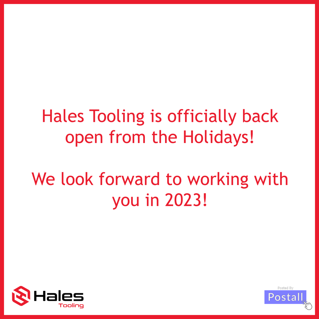 Hales Tooling is Officially Back OPEN!
