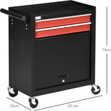 2 Drawer Temperature Controller Chest On Wheels With Lockable Cabinet