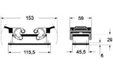 8 Zone, 16 Pin - Dual Latch (Male Type)